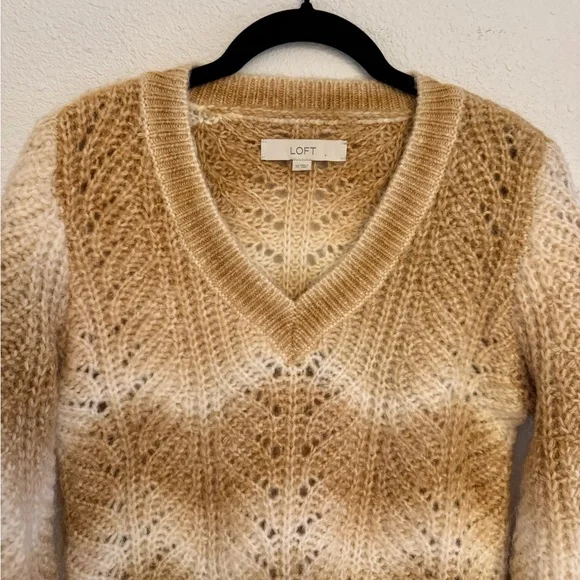 EUC LOFT Space Dye V-Neck Sweater - Picture 7 of 9